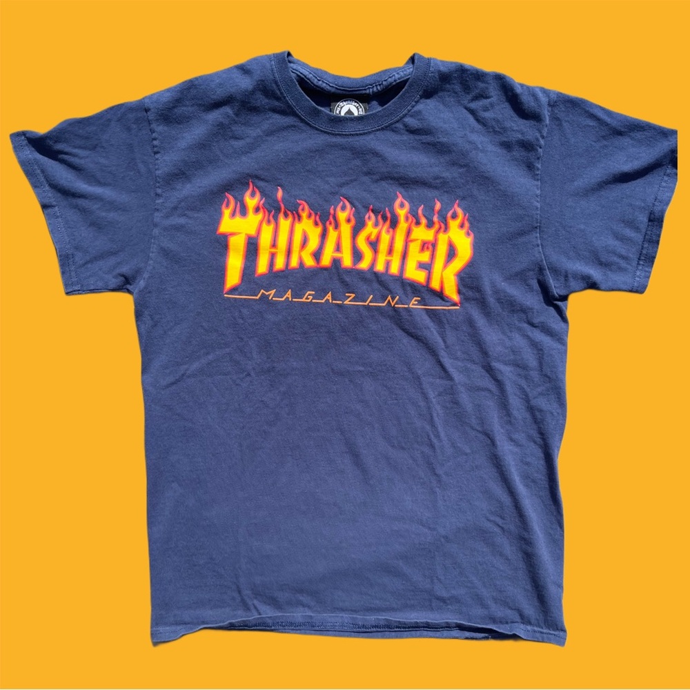 Thrasher Pre-Loved Vintage Graphic Flame Letter T-Shirt
